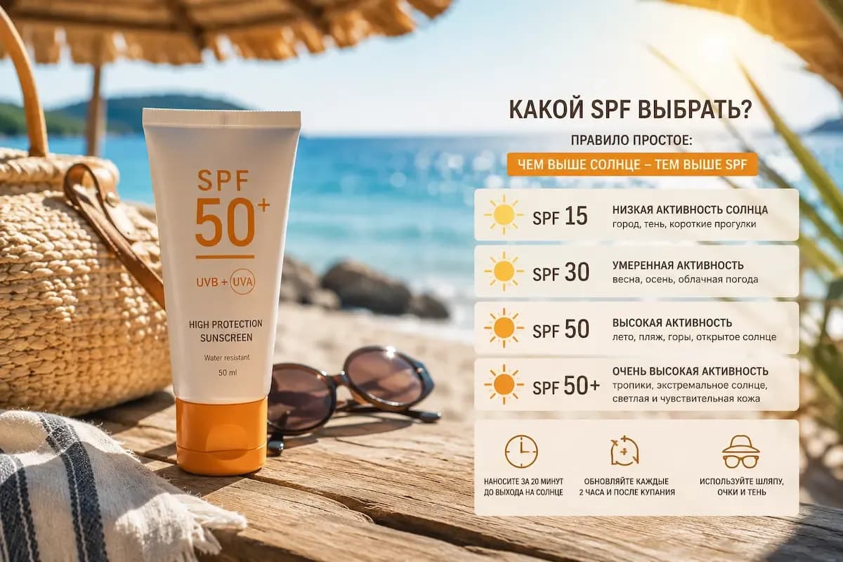 SPF-защита кожи летом