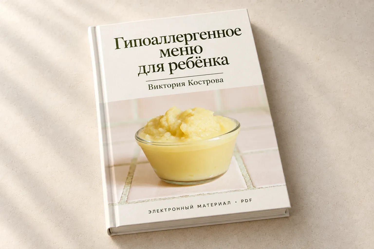 Гипоаллергенное меню для ребёнка