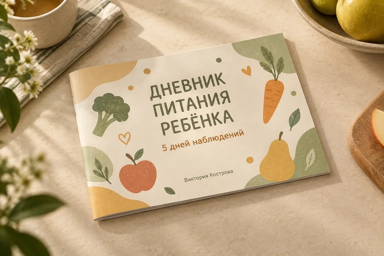 Дневник питания ребёнка на 5 дней